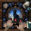 Cats Flower Pattern Tarots Card Tablecloth Altars Cloth Altars Cloth Divinations Card Table Cloth Tapestry Easy to Use