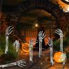 A03F-Piece Realistic Halloween Skeleton Hand Arm Decoration Set-10 Pcs For Garden Lawn Cemetery Use