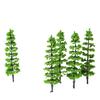 10 Pcs Model Fir Tree Plastic Miniature Landscape Scenery Train Railways Mini Layout Rainforest Trees Scale 1:100 1:150