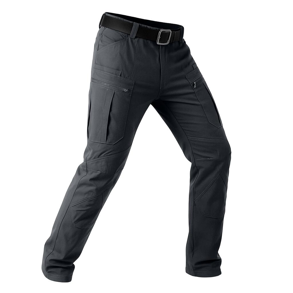 Men’s Cargo Pants Multi Pocket Lightweight Outdoor Pants with Adjustable Waistband