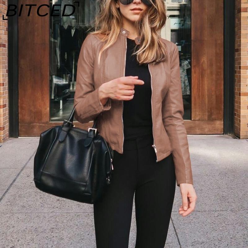 BITCED Autumn/Winter Women's Fashionable Leather PU Blazer