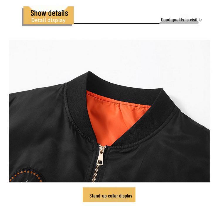 Plus Size MA-1 Flight Jacket XL - Casual Windbreaker Baseball Uniform Air Force Coat