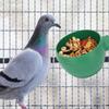 15Pcs Round Shape Bird Food Bowl Thickened Cage Food Container Water Feeding Bowl for Pet
