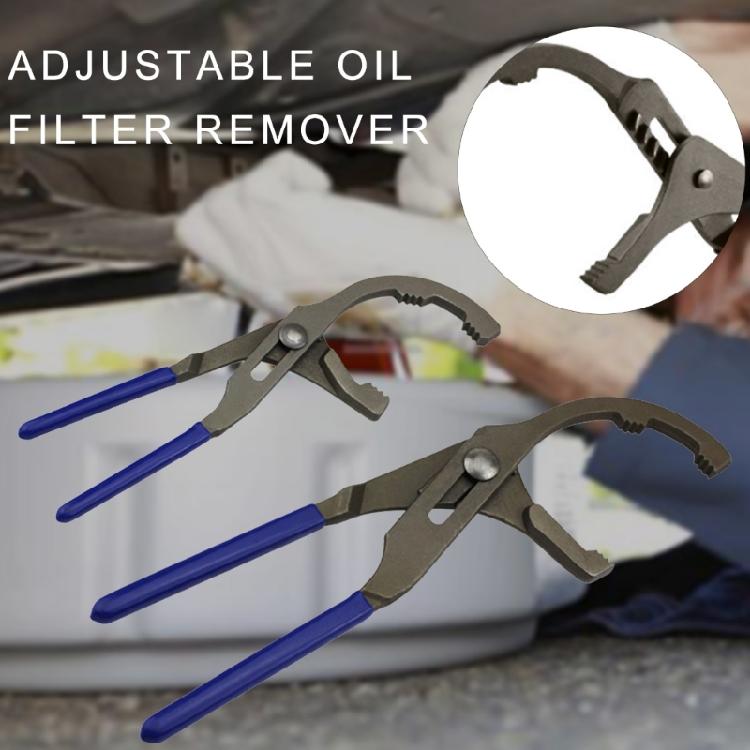 Oil Filter Pliers Clamp Type Wrench Oil Filter Remove Disassembly Tool 9''/12" Filter Wrench for Car Truck