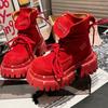 Martin Boots Big Head Matte 2025 Popular Candy Color Locomotive Boots Short Boots Handsome Tooling Babes Flat Shoes Women's Shoes