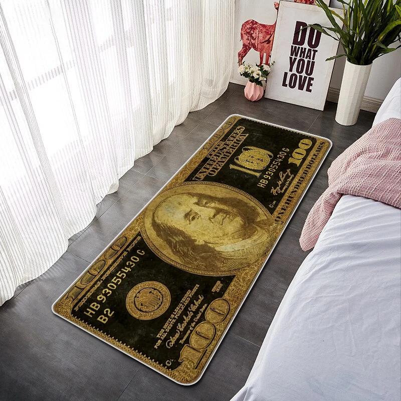 Dollar Doormat for Entrance Door Non-slip and Washable Kitchen Mat Absorbent Bathroom Rug Balcony Decorations Floor Mats Welcome