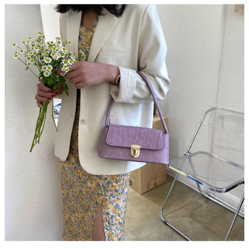 Tooxika New Versatile Stone Pattern Fashionable Shoulder Underarm Bag