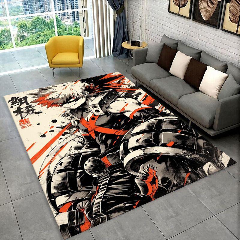 Cartoon My Hero Academia Deku Bakugou Anime Carpet Rug for Bedroom Living Room Sofa Doormat Home Decor,Kid Area Rug Non-slip