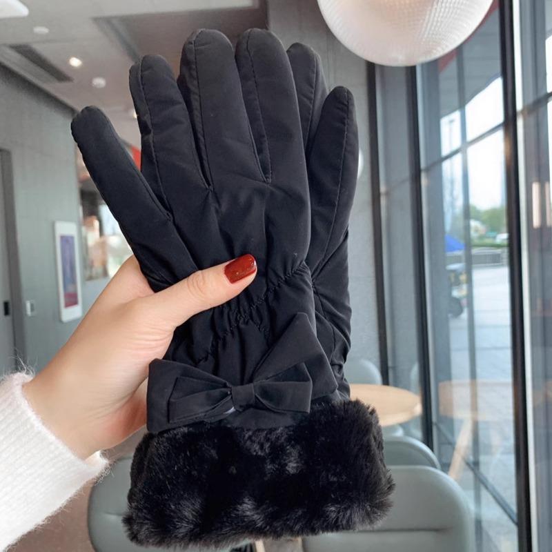 Women Outdoor Sport Female Driving Ski Touchscreen Fashion Women Gloves Autumn Winter Cute Warm Wrist Mitts Full Finger Mittens