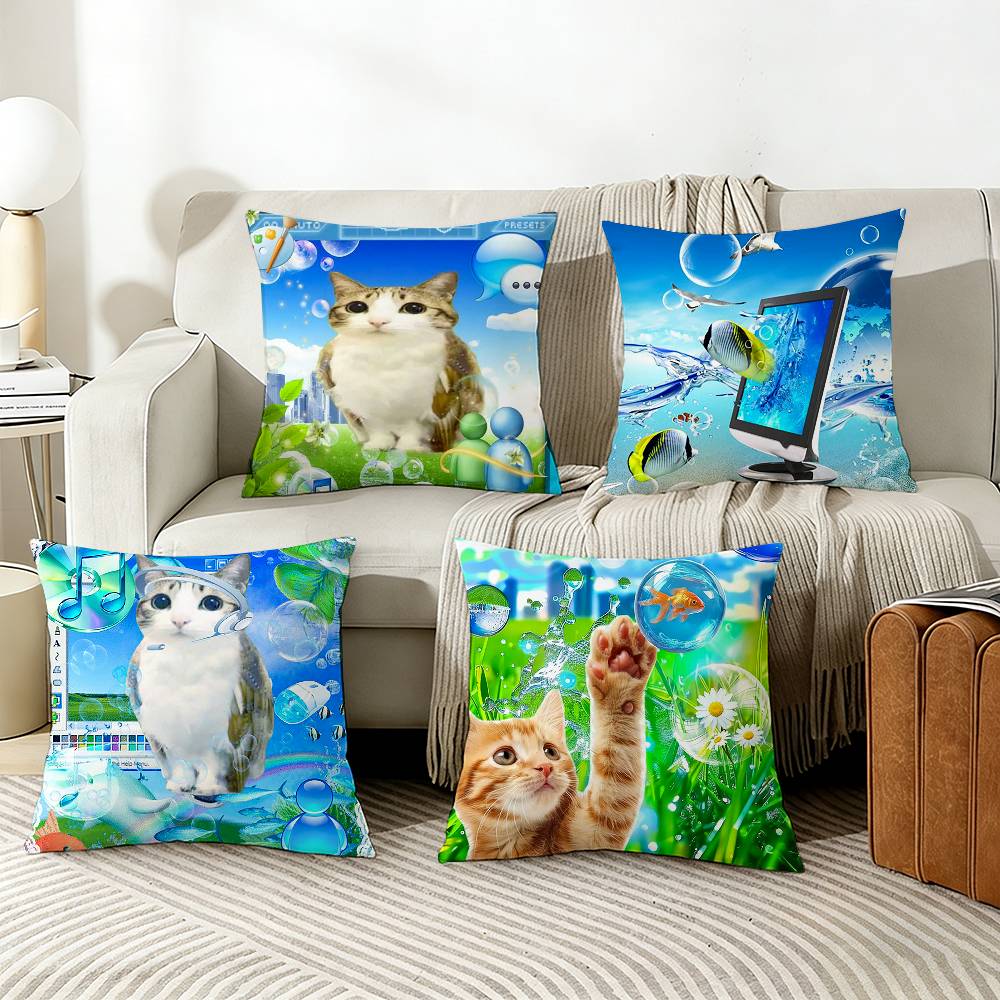 FFrutiger AAero AArt Pillow Cover Sofa Cushion Cover Home Room Decoration Children Gift