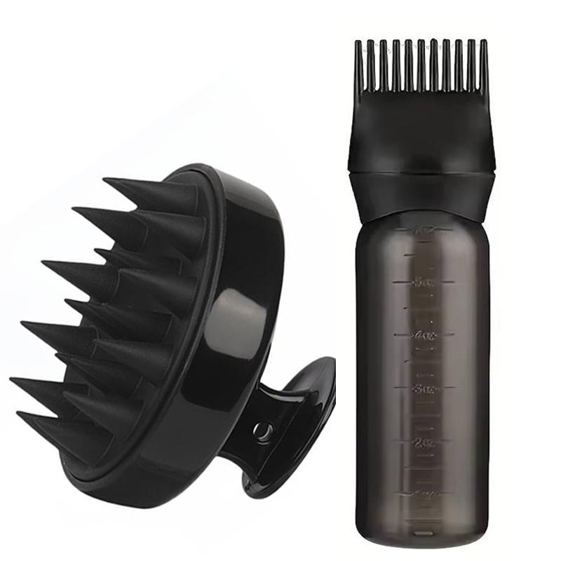 2 Pieces Silicone Scalp Massage Comb - Soft Shampoo Brush for Growth, Shampoo and Shower, Gentle Scalp Massager for Hair Care