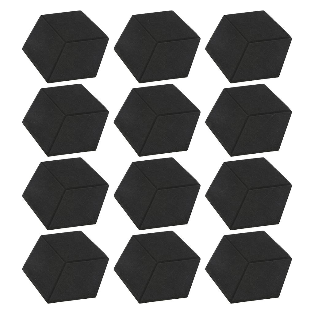 12Pcs Sound Absorbing Wedges Hex Beveled Edge Acoustic Dampening Panels for Recording Studio