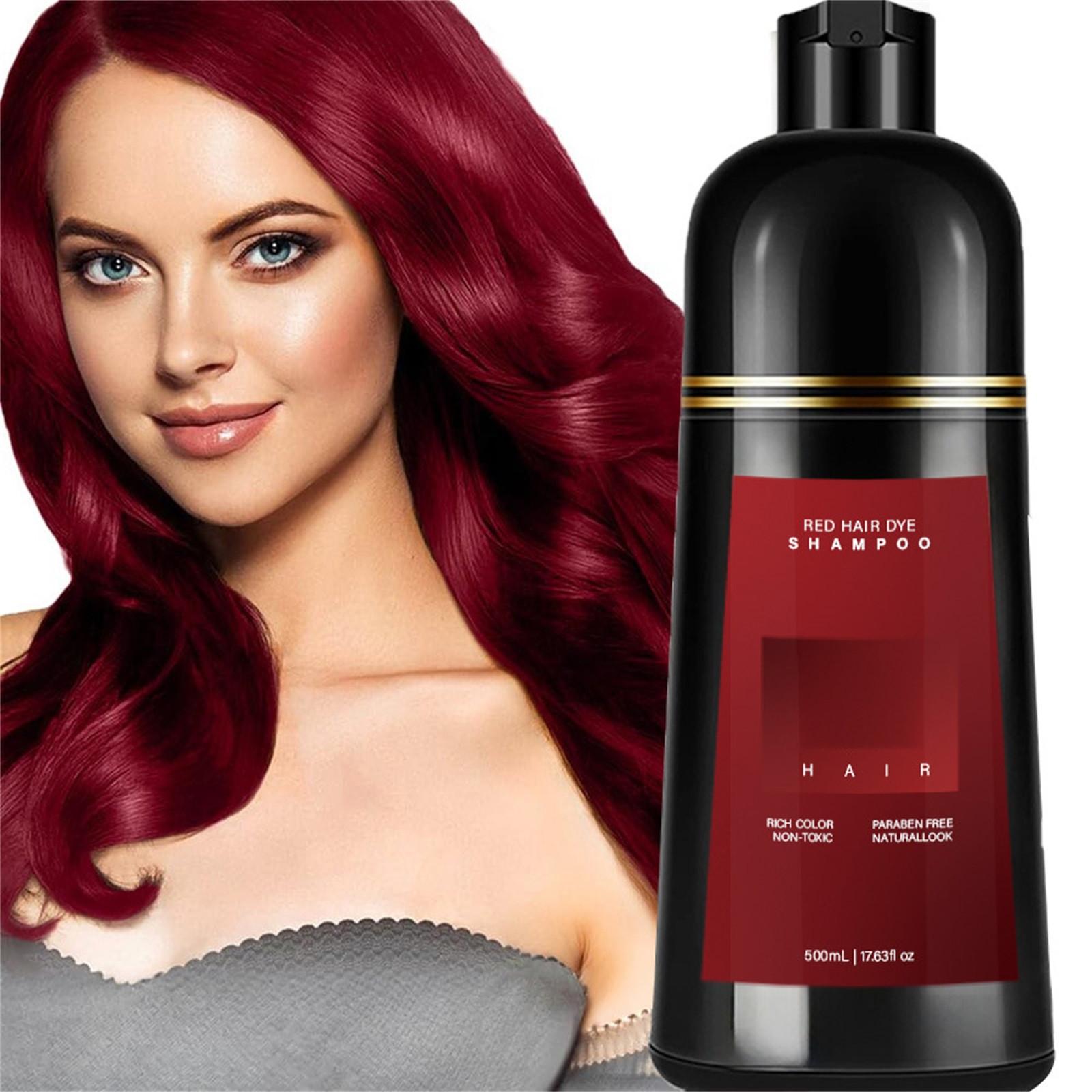 

Dyestuff Shampoo Шампунь Нежно и быстро окрашивает, не раздражает окрашивание (черный/коричневый/светло-коричневый/красный/фиолетовый) One Size красный