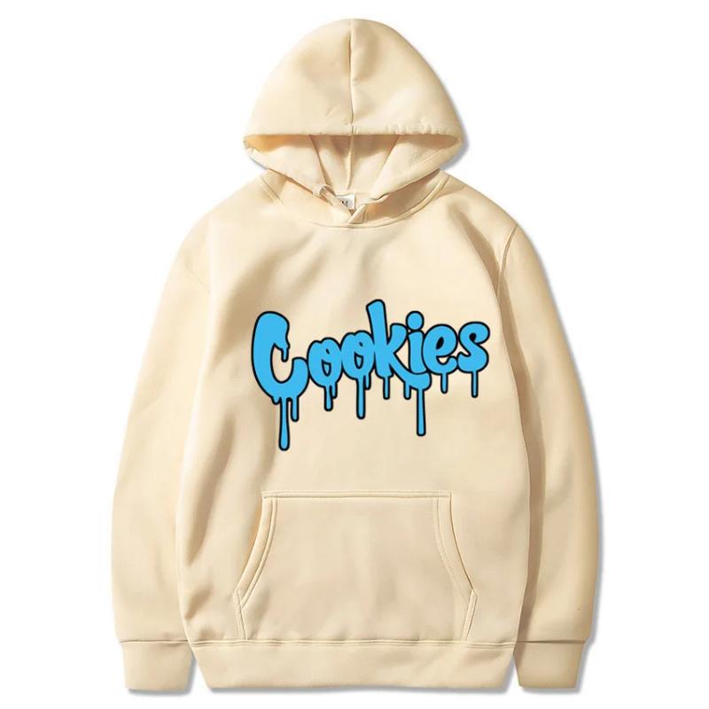 2025 New Anime Cookies Printed Fleece Men's Autumn and Winter Men's and Women's Sweatshirts Hoodies