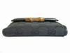 Authentic GUCCI GG Black Canvas Bamboo Bifold Wallet Compact Wallet #8353 Open Box