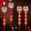 2026 Year of the Horse Lion Dance Pendant for Chinese New Year and Spring Festival Home Decoration