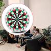 Dart Board Set with 2 Steel Tip Darts Double Side Staple-Free Dartboard Throwing Foam for Play Battle Game Party Supplie