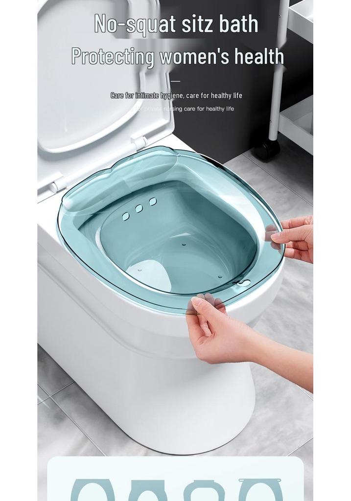 Postpartum Perineal Sitz Bath Basin - No Squatting Fumigation Care for Pregnant, Elderly, and Postpartum Women