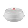 Microwave Vegetable Steamer Food Grade Transparent Plastic Cookware Reusable Kitchen Cooking Steamer for Dumplings Vegetables