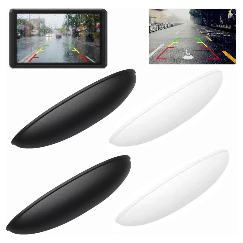 4PCS Waterproof Rear View Camera Protectors With UV Resistance And Easy Installation For Cars And SUVs Easy Setup