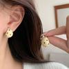 Colorful C-Shaped Enamel Earrings Trendy Geometric Earrings Polka Dot Hoop Earrings Daily Wear