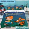 Custom Name 3PCS Dog Boule Bedding Set,Including  Duvet Cover And 2pcs Pillowcases Perfect for Bedroom,Dormitory,Fan Christmas gift