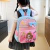 Cute Cartoon Backpack For 1-2 Grade Kids Lightweight Breathable Nylon Material Load Reduction Animal Pattern