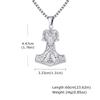 Stainless Steel Thor Hammer Necklace for Men, Viking Sheep Head Hammer Pendant,Vintage Punk Jewelry Gift