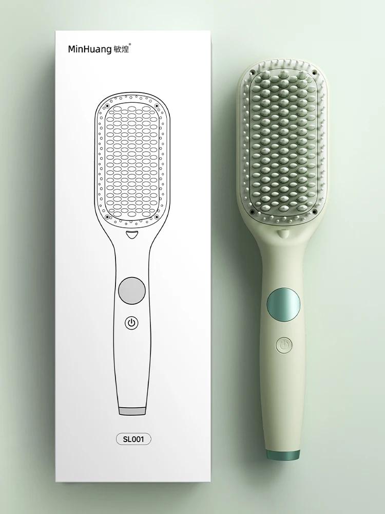 Electric Hot Comb Multifunctional Straight Hair Straightener Comb Negative Ion Anti-Scalding Styling Tool Straightening Brush