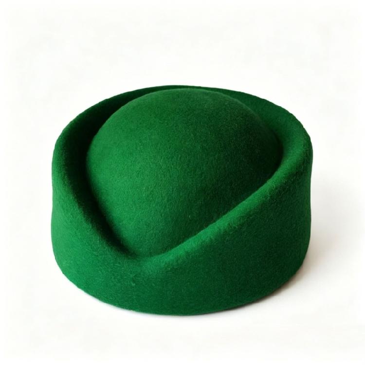 Classical French Flight Attendant Hat Polyester Stewardess Costume Accessoris Women Winter Fashion Headwear