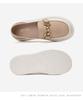 [Cowhide] Golden Yunle Fu Shoes with Thick Sole and Color Matching Single Shoe Metal Buckle Commuting Women's Shoes