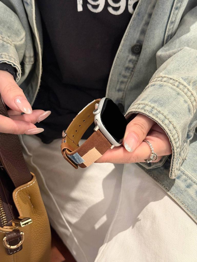 Superior Leather loop band For Apple Watch women 44mm 40 45 41 49 42 38 Series 11 10 9 8 SE 7 6 5 4 3 Strap