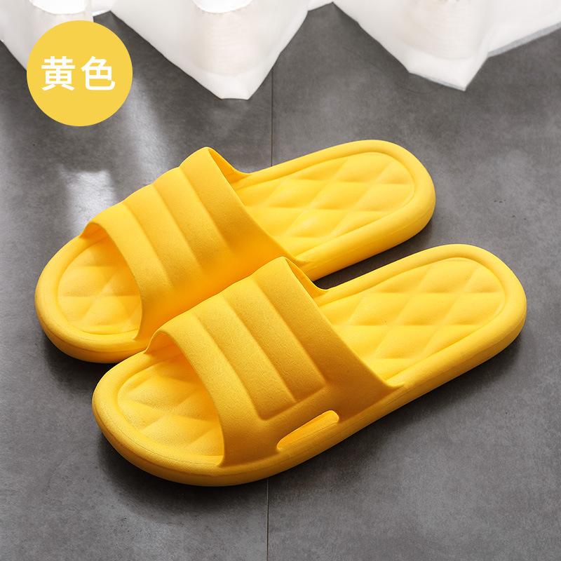 

Новая пара домашняя ванная комната ванна нескользящие прохладные тапочки мужские и женские легкие удобные мягкие простые массажные тапочки 36-37 Suitable for 35-36 жёлтый