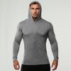 Muži Mikina s kapucí Dlouhé rukávy Jednobarevné Ležérní Slim Fit Měkká Bavlna Prodyšná Podzim Cvičení Muži Fitness Top Mikina s kapucí Sportovní oblečení