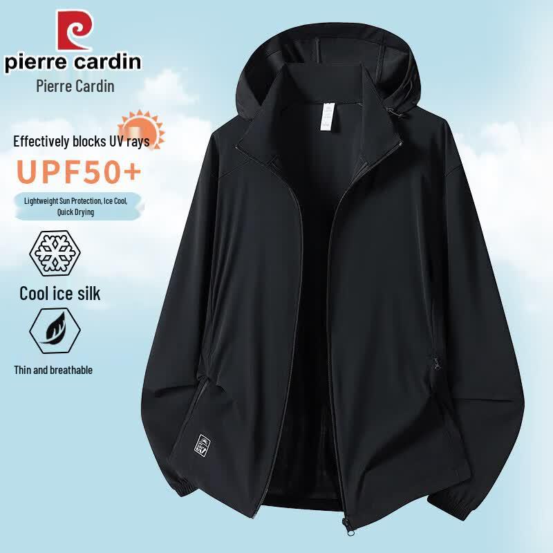Pierre Cardin Men s Summer Ice Silk UPF50+ Sun Protection Jacket 4XL