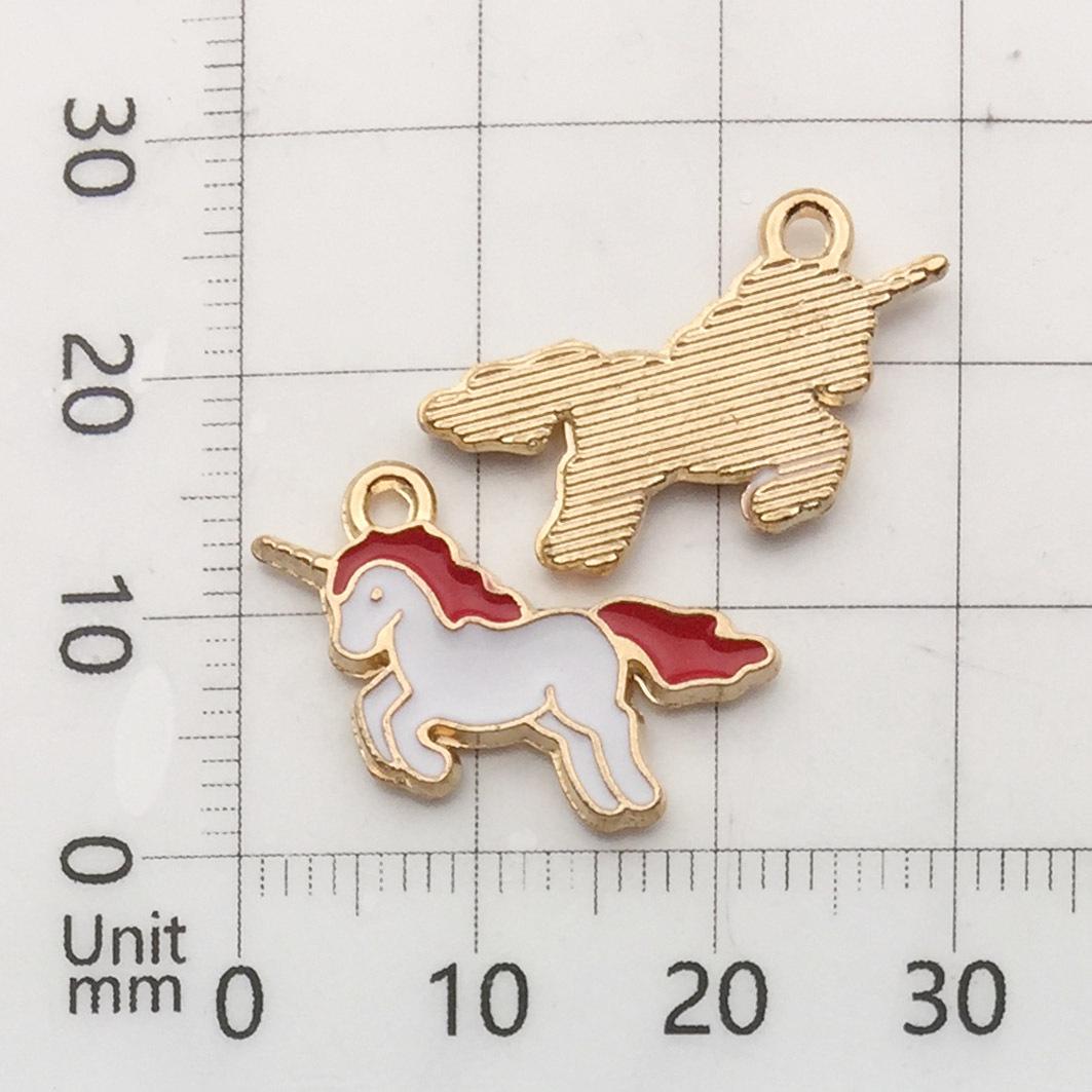 

Oil Drip Unicorn Alloy Pendants for DIY Earrings, Necklaces & Keychains