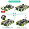 Raspberry Pi 5 PCIe To M.2 NVMe SSD 2280 Expansion Board with Dual Fans