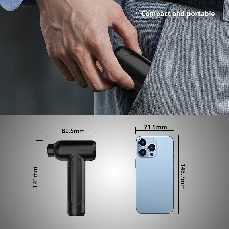Handheld Turbo Jet Fan 80000RPM Powerful Compressed Air Duster for Car Dryer Portable Electric Dedusting Wireless Air Blower