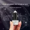 Diamond-Inlaid Dual USB Fast Car Charger with Smart Multi-Function Adapter