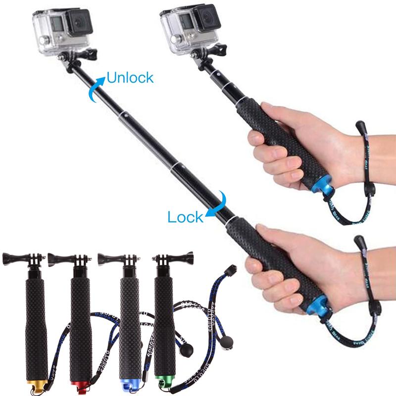 Handheld Extendable Gopro Selfie Stick Aluminum Monopod Go Pro Stick for GoPro Hero 9 8 7 6 5 4 SJCAM SJ8 Sj6 Xiaomi Accessories 7
