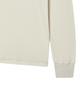 BEYOND CLOSET [Collection Line] Washed Cotton Waffle Henley Neck T-Shirt Ivory