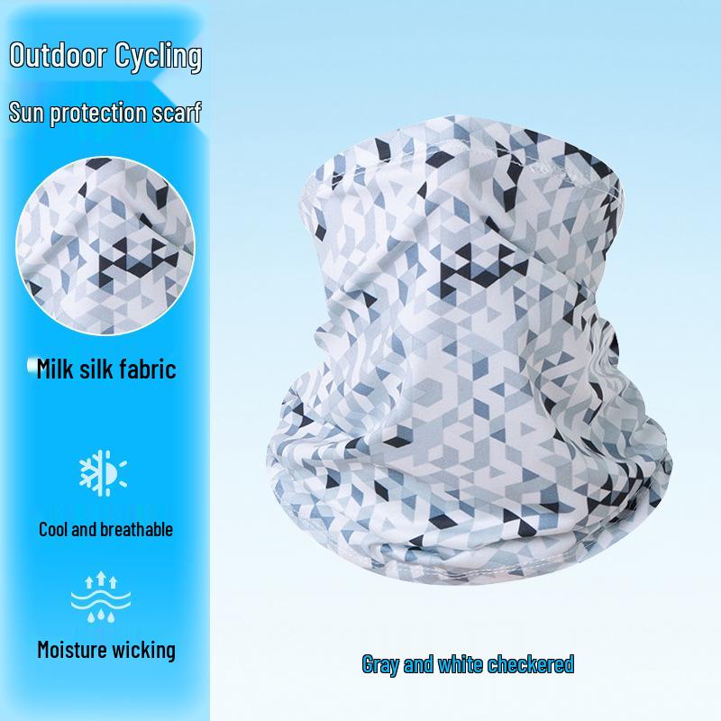 Slim Camouflage Neck Gaiter & Face Mask: Unisex, Dustproof, Breathable Ice Silk