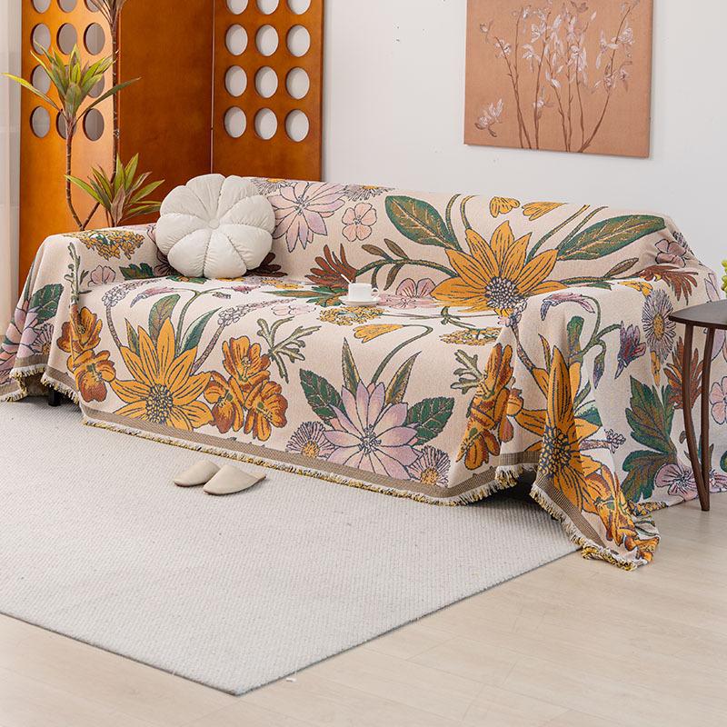 

Funda Sofa Home Синель Гавайи Цветок Диван Коврик Пледы Всесезонный Кемпинг Пикник Чехол Диван Чехол 180x130cm