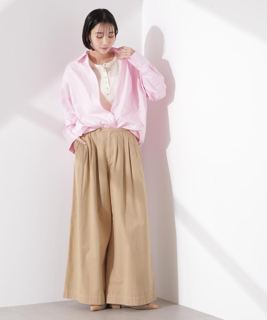 Nano Universe Women's Waffle Henley Sleeveless Top, Oatmeal, Size F 033, 673-5124311