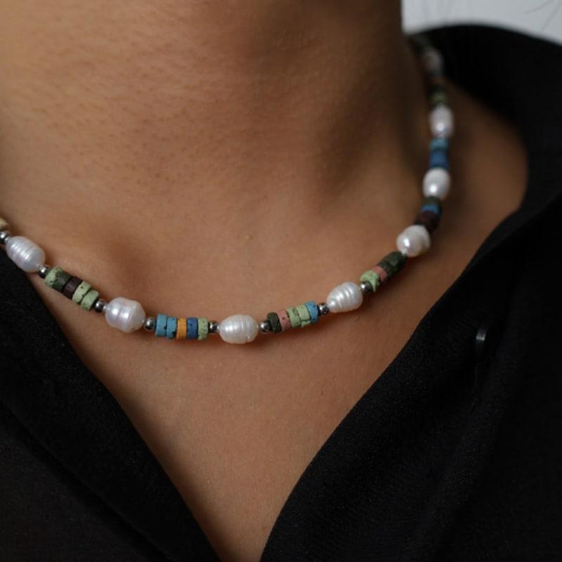 

MERITY Volcanic rock necklace Basic 15cm (+4cm)