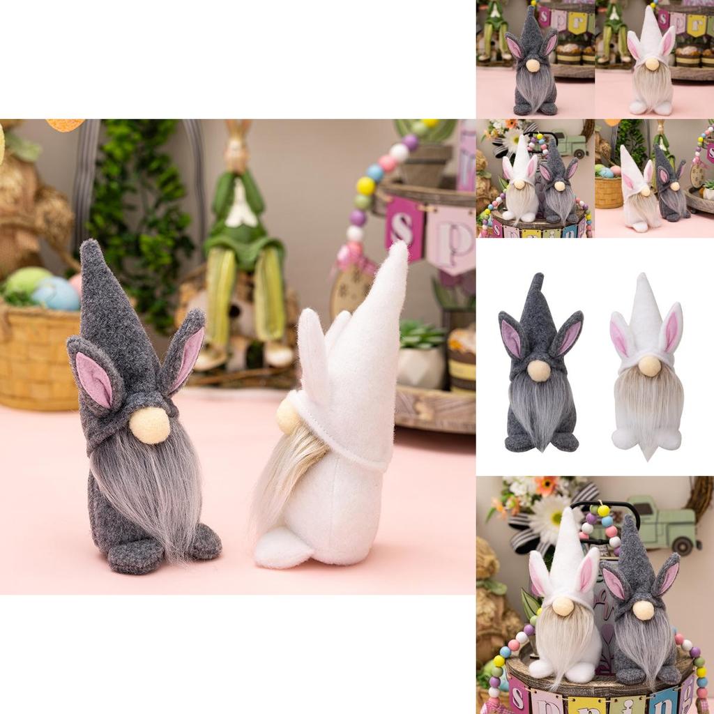 Niedliche Kreative Osterdekoration Entzückende Hasenfigur Rudolf Gesichtslose Puppe Kobold