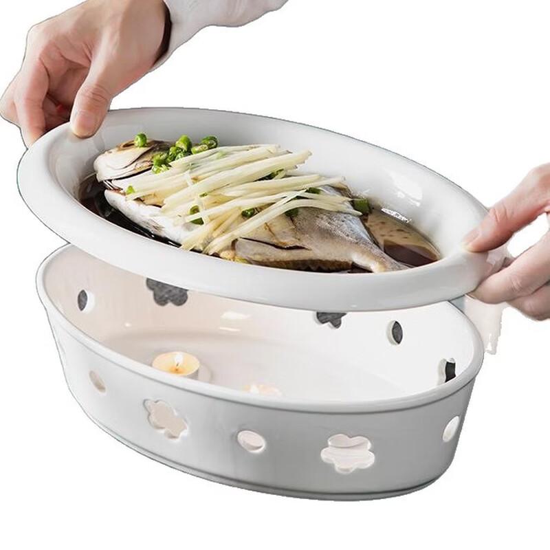 Ceramic Candle Heated Warming Serving Dish