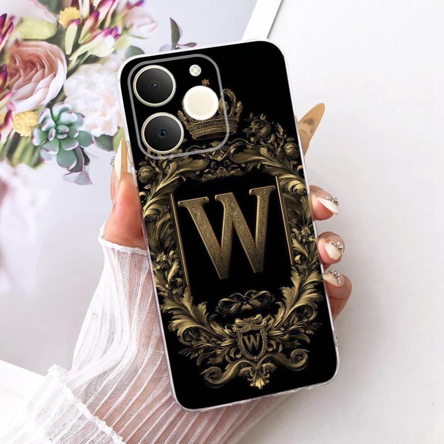 For Realme Note 70 Phone Case Fashion Initial Letter A To Z Silicone Soft Back Cover For Realme Note70 70 t Narzo 80 Lite Coque