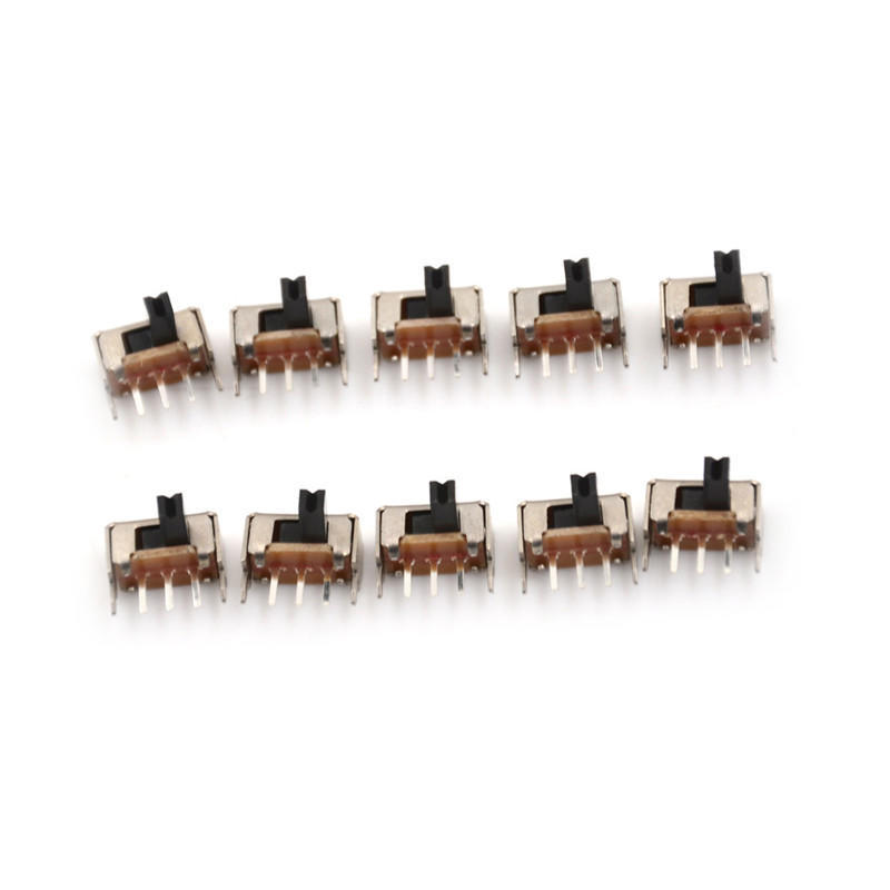 10Pcs/Set Sk12D07 Right Angle Slide Switch Power Switch 3P Spdt 2Mm Pitch