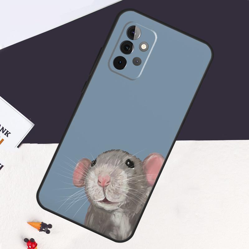 Mouse Rat Case For Samsung Galaxy A13 A35 A15 A55 A53 A33 A36 A56 A26 A16 A22 A32 A52 A54 A34 A05 A06